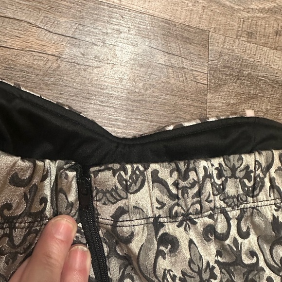 Speechless gray/black strapless party dress size 3 - Picture 6 of 12